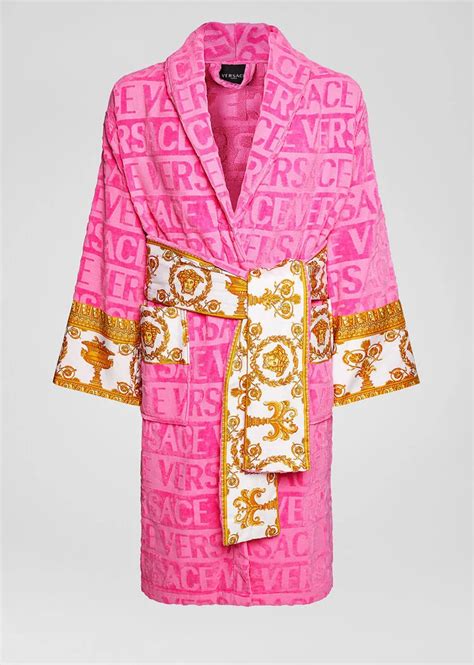 ladies versace robe|Versace robe women's pink.